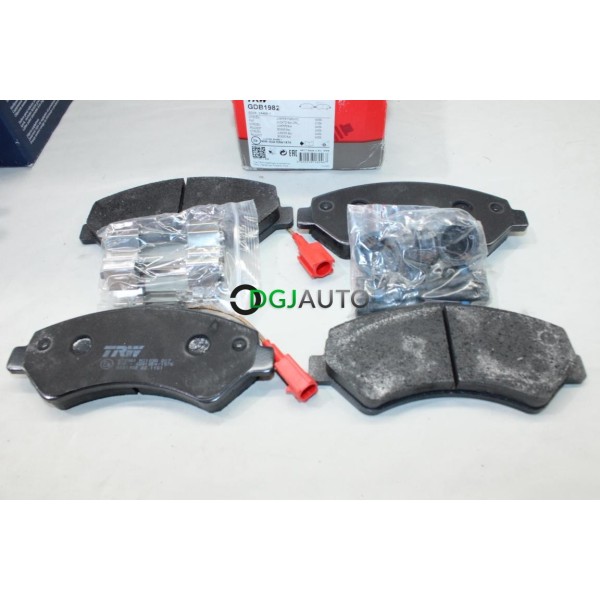 Jeu 4 plaquettes de frein avant montage brembo TRW GDB1982 pour fiat ducato 3 III citroen jumper peugeot boxer partir de 2006 