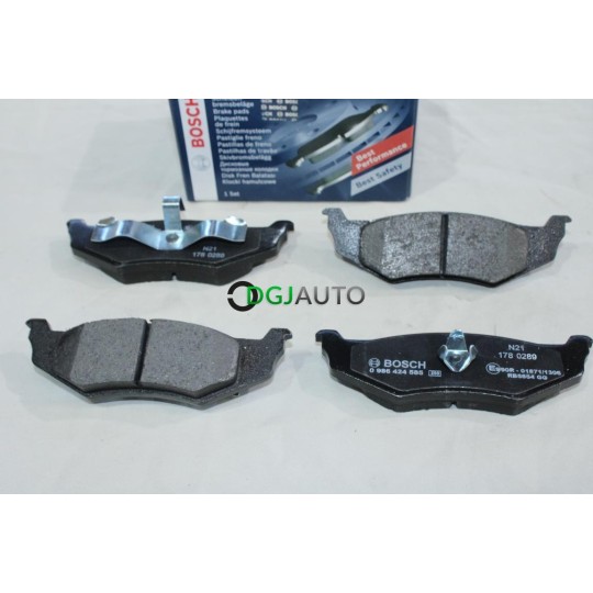 Jeu 4 plaquettes de frein arriere montage kelsey Bosch BP331 0986424585 pour dodge avenger neon stratus chrysler 300 M sebring 