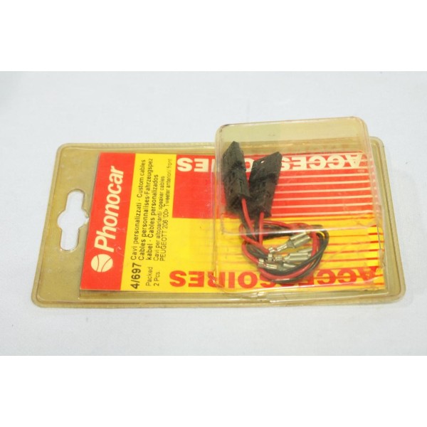 Cable faisceau electrique branchement enceinte haut parleur tweeter Phonocar 4/697 pour peugeot 206 