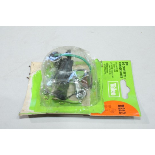 Jeu rupteur contacts + condensateur allumage allumeur ducallier Valeo D212 582476 pour super 5 express 1.1 