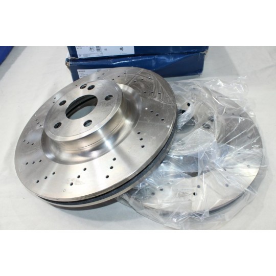 Jeu 2 disques de frein avant ventilé 344mm diametre Bosch BD1704 0986479A17 pour mercedes classe E SLK W212 R172 