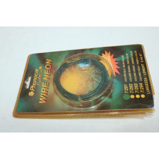 Fil neon bleu 2m 2 metres wire neon Phonocar 7/291 