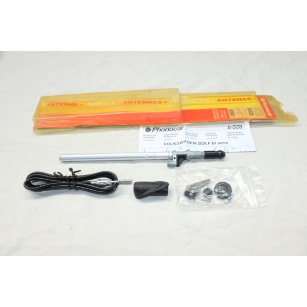 Antenne radio telescopique Phonocar 8/028 pour volkswagen golf 3 III 