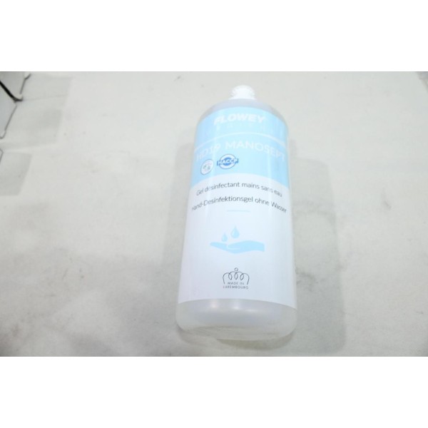 Bidon flacon 500ml de gel desinfectant mains sans eau Flowey HD19-500 manosept 