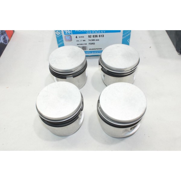 Jeu 4 pistons moteur 74.500mm Kolbenschmidt 92836613 pour ford escort 3 4 III IV fiesta 1 2 I II 1.1 essence 