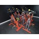 (Envoi nous consulter) Lot 10 velos de fitness biking pro spinning occasion Pulsefitness group cycle orange vendu en l'état
