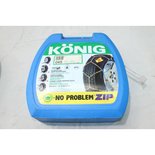 Jeu 2 chaines neige Konig N°045 pour pneu roue jante 175/60/14 185/55/14 175 60 14 185 55 14 