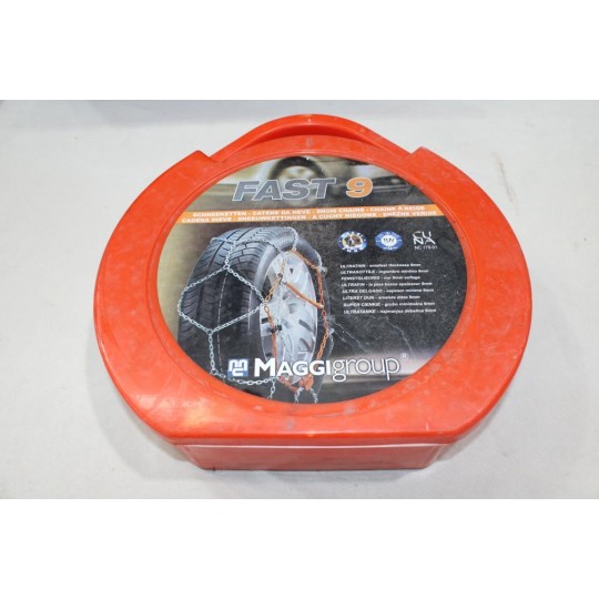 Jeu 2 chaines neige Maggigroup N°85 fast 9 pour pneu roue jante 225/60/14 225/50/15 225 60 14 225 50 15 