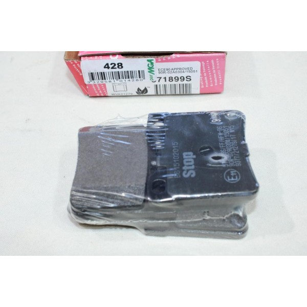 Jeu 4 plaquettes de frein arriere montage teves Stop 571899S pour peugeot 406 607 