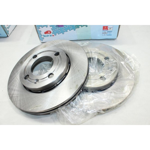 Jeu 2 disques de frein avant ventilé 239mm diametre Techin DS84 pour volkswagen lupo polo 3 4 III IV seat arosa 