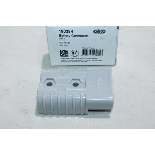 Fiche connecteur branchement chargeur Cargo 180392 pour chariot elevateur gerbeur transpalette electrique 