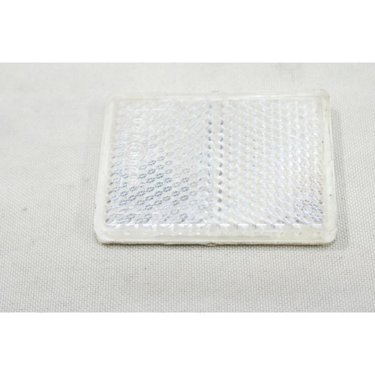 Catadioptre reflecteur blanc rectangulaire ARA 0495 