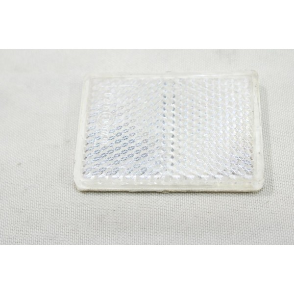 Catadioptre reflecteur blanc rectangulaire ARA 0495 