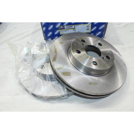 Jeu 2 disques de frein avant ventilé 260mm diametre Sasic 6106062 OEM 4351205030 pour toyota celica T200 avensis T22 T25 