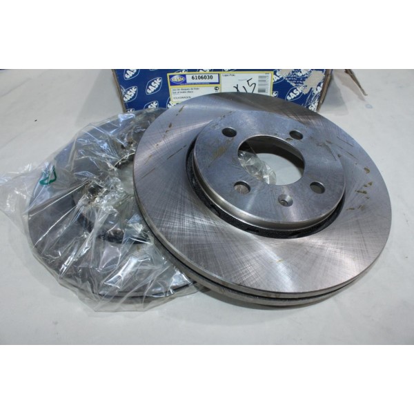 Jeu 2 disques de frein avant ventilé 256mm diametre Sasic 6106030 OEM 6N0615301E pour volkswagen polo 3 III lupo 