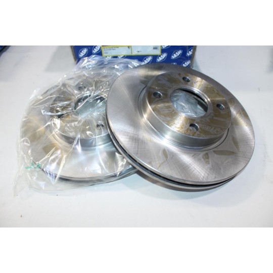 Lot 2 disques de frein avant ventilé 260mm diametre Sasic 9004517J OEM 5026784 pour ford mondeo 1 2 I II scorpio 1 2 I II cougar