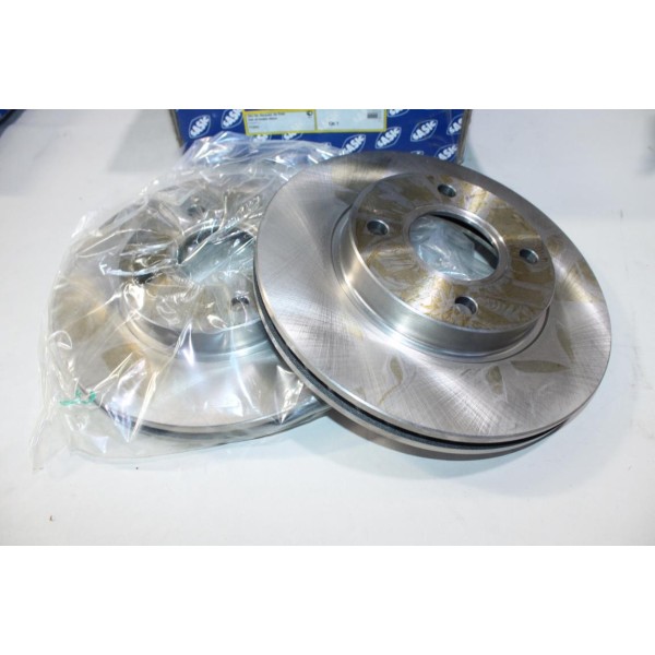 Lot 2 disques de frein avant ventilé 260mm diametre Sasic 9004517J OEM 5026784 pour ford mondeo 1 2 I II scorpio 1 2 I II cougar