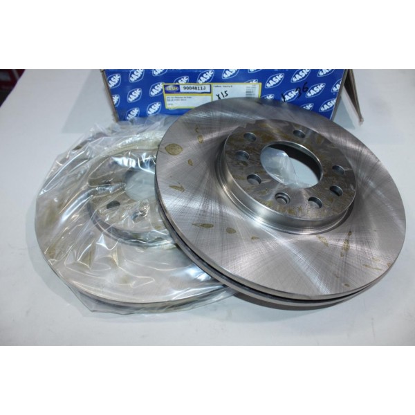 Jeu 2 disques de frein avant ventilé 288mm diametre Sasic 9004811J OEM 569056 pour opel calibra vectra B speedster saab 900 93 