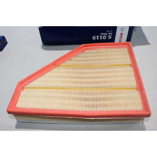 Filtre à air Bosch S0119 F025400119 pour BMW serie 1 3 X1 E81 E82 E84 E87 E88 E90 E91 E92 E93 116D 118D 120D 123D 316D 318D 