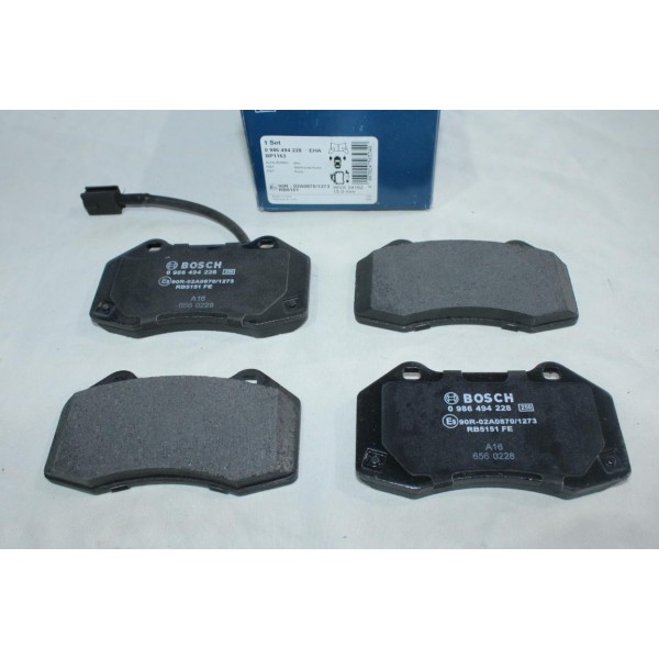 Jeu 4 plaquettes de frein avant montage brembo Bosch BP1163 0986494228 pour alfa romeo mito fiat abarth 500 grande punto evo 