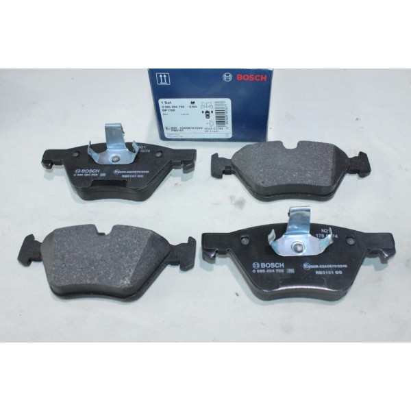 Jeu 4 plaquettes de frein avant montage teves Bosch BP1700 0986494705 pour BMW serie 5 E60 E61 F10 F11 