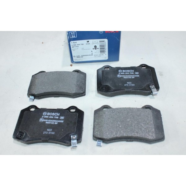 Jeu 4 plaquettes de frein arriere montage brembo Bosch BP1703 0986494708 pour cadillac CTS chevrolet camaro chrysler 300C dodge 