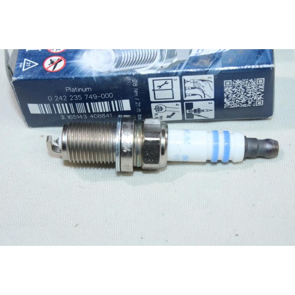 Jeu 3 bougies allumage platinum Bosch FR7DPP+ 6758 +24 0242235749 pour renault laguna 2 3 II III espace 4 IV megane 2 3 II III 