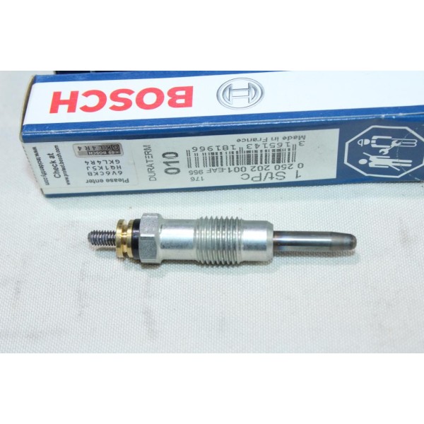 Lot 2 bougies préchauffe Bosch N°010 0250202001 pour citroen ax peugeot 106 rover 114 metro 1.4D  1.4 D ford escort 3 4 5 6 7 