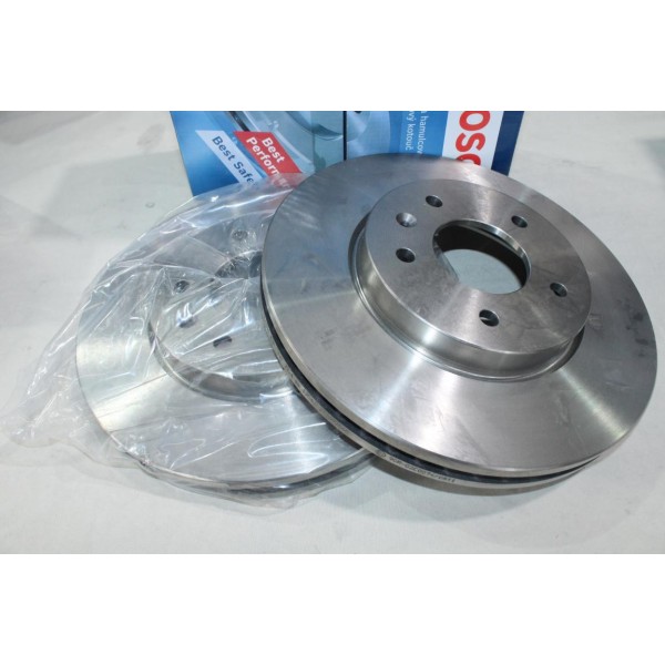 Lot 2 disques de frein avant ventilé 296mm diametre Bosch BD1145 0986479267 pour opel antara chevrolet captiva 