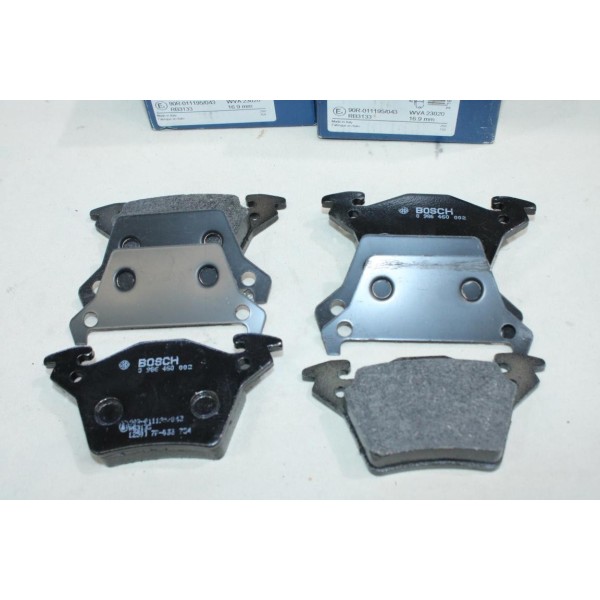 Lot 4 plaquettes de frein arriere montage bendix Bosch BP489 0986460002 pour mercedes vito W638 