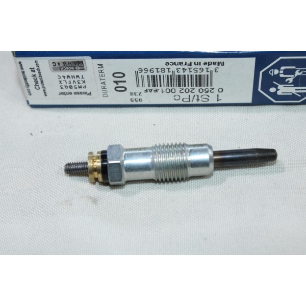 Lot 2 bougies de préchauffe Bosch N°010 0250202004 pour toyota land cruiser 40 daihatsu taft 