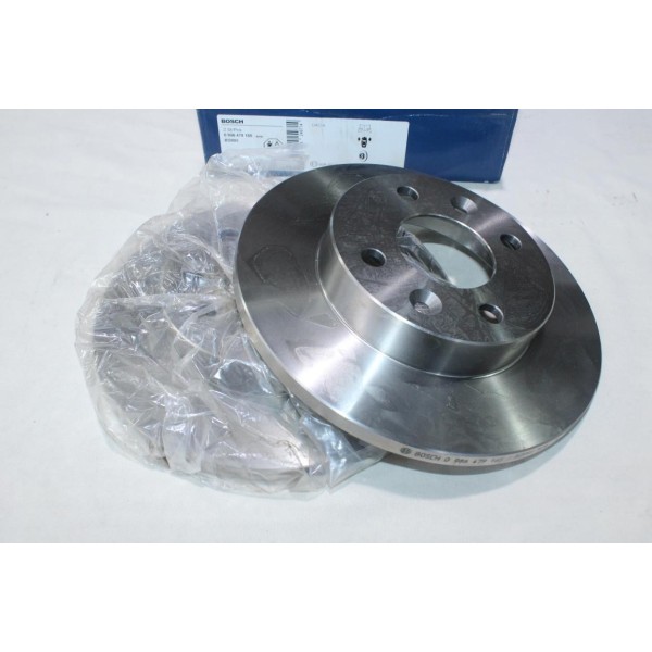 Lot 2 disques de frein avant plein 238mm diametre Bosch BD993 0986479165 pour dacia logan et sandero 