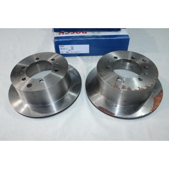 Lot 2 disques de frein arriere ventilé 312mm diametre Bosch BD1792 0986479R57 pour toyota land cruiser 80 land cruiser prado 70 