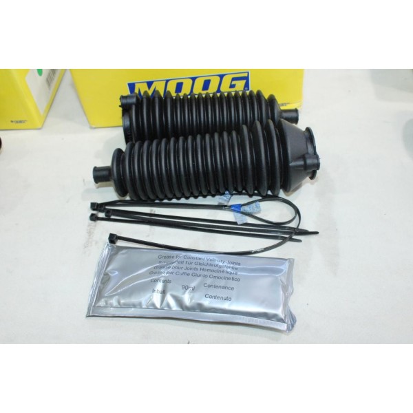 Kit 2 soufflets cremaillere de direction Moog K150138 pour renault safrane kangoo 1 clio 2 II nissan kubistar 