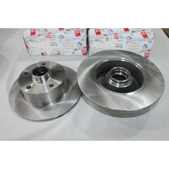 Jeu 2 disques de frein arriere plein 245mm diametre Ferodo DDF830 pour audi A4 8D2 8D5 