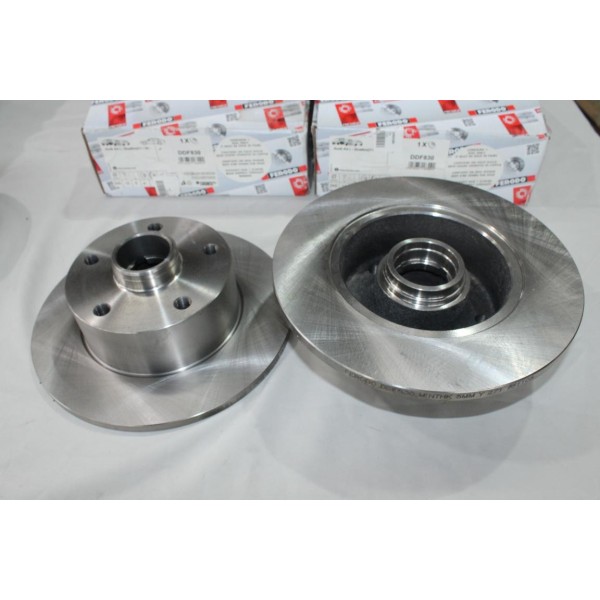 Jeu 2 disques de frein arriere plein 245mm diametre Ferodo DDF830 pour audi A4 8D2 8D5 