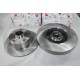 Jeu 2 disques de frein arriere plein 245mm diametre Ferodo DDF830 pour audi A4 8D2 8D5 