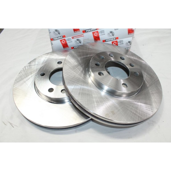 Jeu 2 disques de frein avant ventilé 285mm diametre Ferodo DDF1678 pour opel vectra C signum fiat croma 2 II saab 93 9-3 