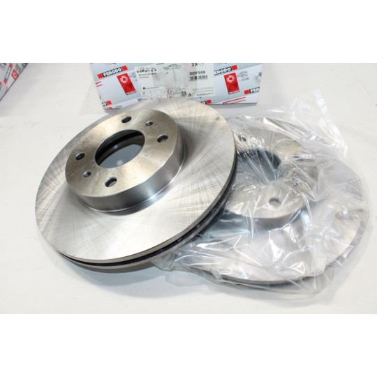 Jeu 2 disques de frein avant ventilé 280mm diametre Ferodo DDF959 pour nissan 200SX primera P11 almera N16 