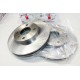 Jeu 2 disques de frein avant ventilé 280mm diametre Ferodo DDF959 pour nissan 200SX primera P11 almera N16 