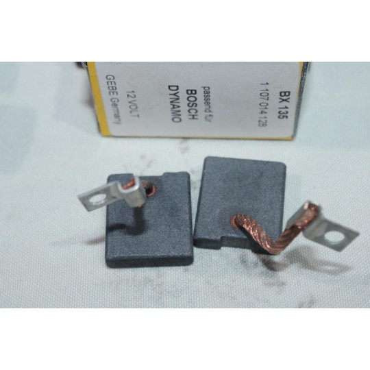 Jeu 2 charbons porte balais alternateur Gebe BX135 1107014128 pour opel mercedes bomag fiat lancia MAN saviem massey ferguson 