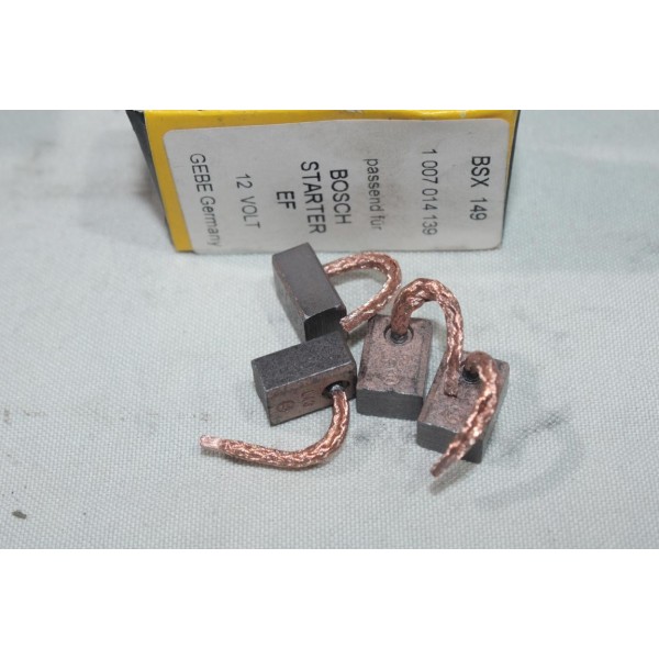 Jeu 4 charbons porte balais demarreur Gebe BSX149 1007014139 pour audi 80 100 citroen BX C15 visa ford granada sierra escort 