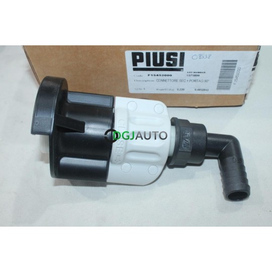 Connecteur sec tuyau 90° Piusi F15452000 pour tonne à eau fut 