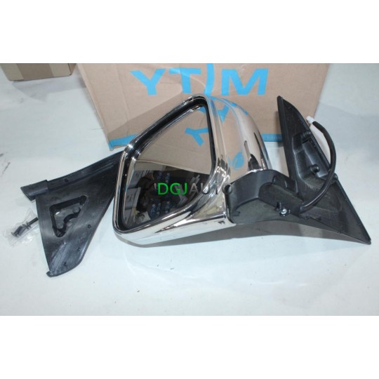 Retroviseur electrique avant gauche coque chrome (rayures) YTM YT7239CE* pour mitsubishi L200 de 1998 à 2005 
