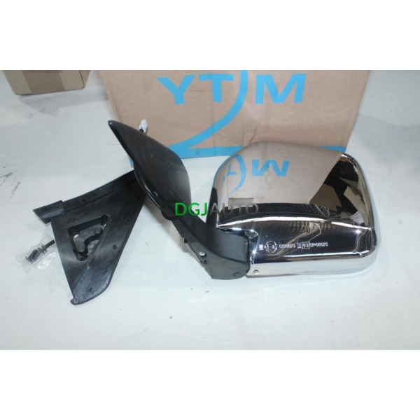 Retroviseur electrique avant gauche coque chrome (rayures) YTM YT7239CE* pour mitsubishi L200 de 1998 à 2005