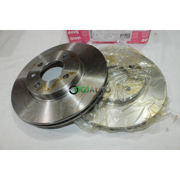 Jeu 2 disques de frein avant ventilé 256mm diametre Stop 561448S pour seat cordoba 1 inca arosa ibiza 2 II toledo 1 volkswagen 