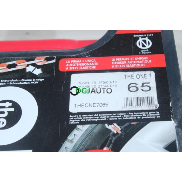 Jeu 2 chaines neige Maggi group N°65 7MM one 7 pour roue pneu jante 185/60/15 195/55/15 205/50/15 175/60/16 215/40/16 185 60 15