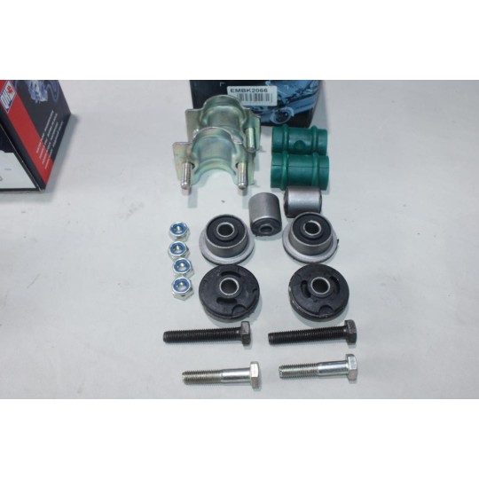 Kit 8 silents bloc + 2 etriers support + vis de barre stabilisatrice Quinton Hazell EMBK2066 pour citroen C15 visa peugeot 205 