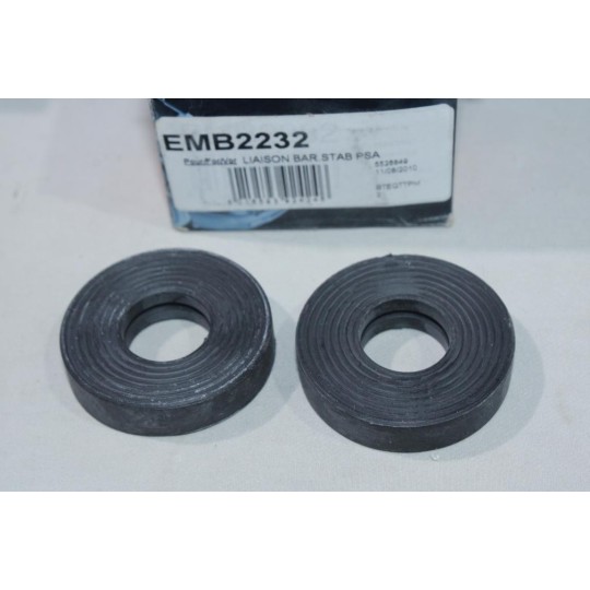 Jeu 2 silents bloc de barre stabilisatrice Quinton Hazell EMB2232 pour citroen LNA visa peugeot 104 