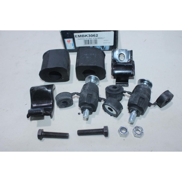 Kit 4 silents bloc + 2 etriers + vis de barre stabilisatrice Quinton Hazell EMBK3062 pour renault clio 2 II 